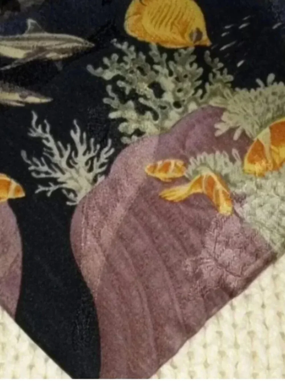 Vintage Silk Tie - Endangered Species of the Sea U.S.A.